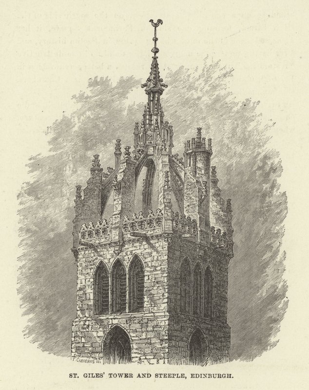 St Giles Kulesi ve Çan Kulesi, Edinburgh by English School