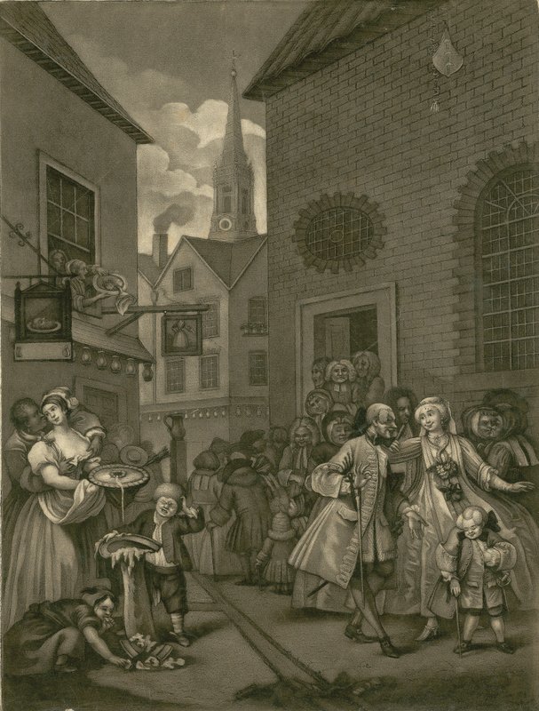 St Giles Fields, Londra by English School