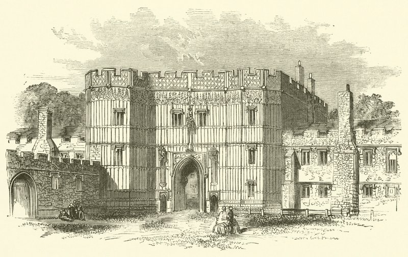 Aziz Osyth Manastırı (gravür) by English School