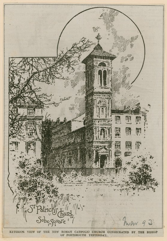 St Patricks Kilisesi, Soho Meydanı by English School
