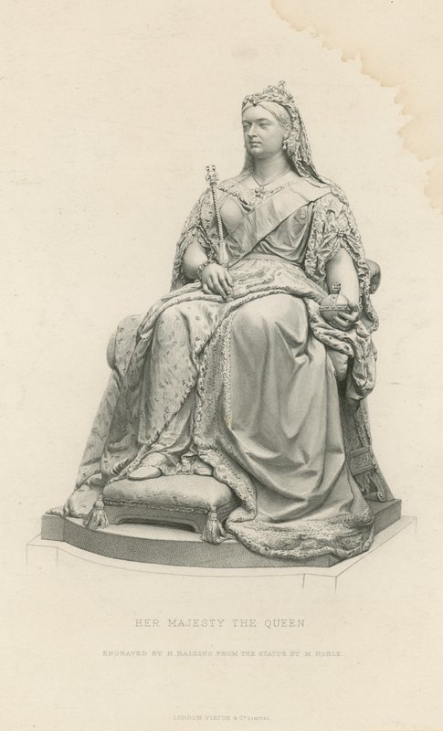 Majesteleri Kraliçe Heykeli by English School