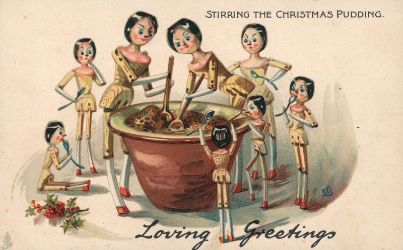 Noel pudingini karıştırma by English School