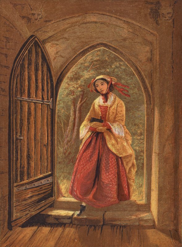 Pazar Sabahı (renkli litho) by English School
