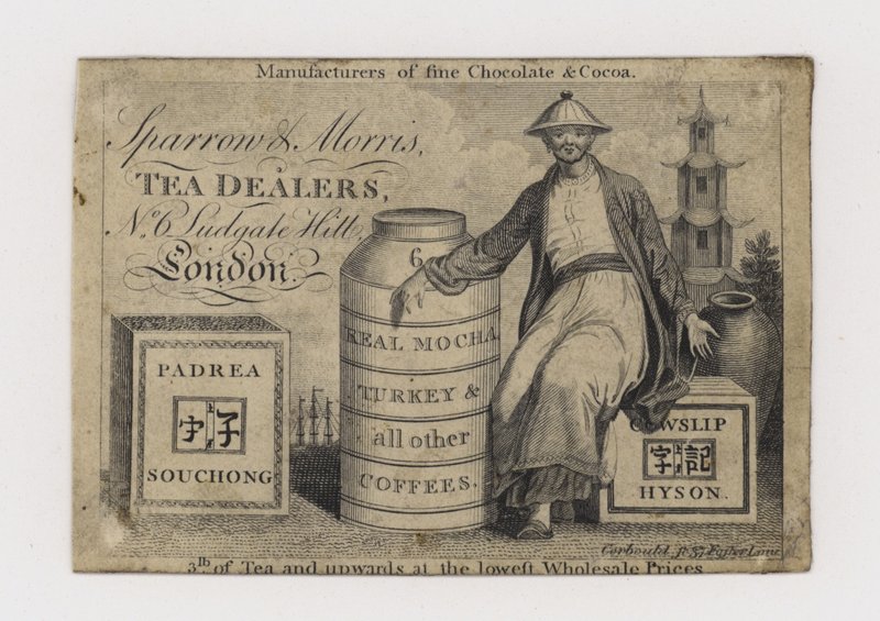 Çay Satıcıları, Serçe ve Morris, ticaret kartı by English School