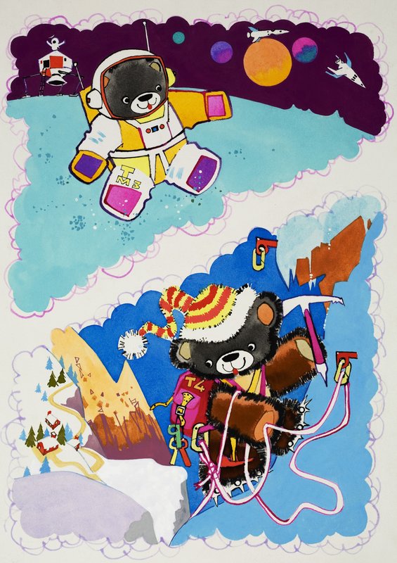 Uzayda Teddies ve Tırmanma by English School