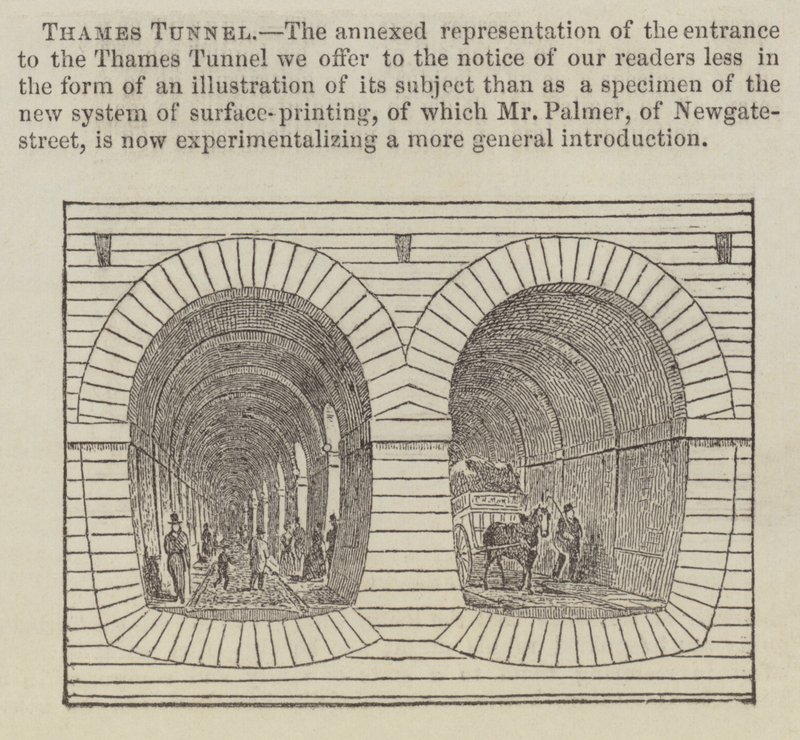 Thames Tüneli (gravür) by English School