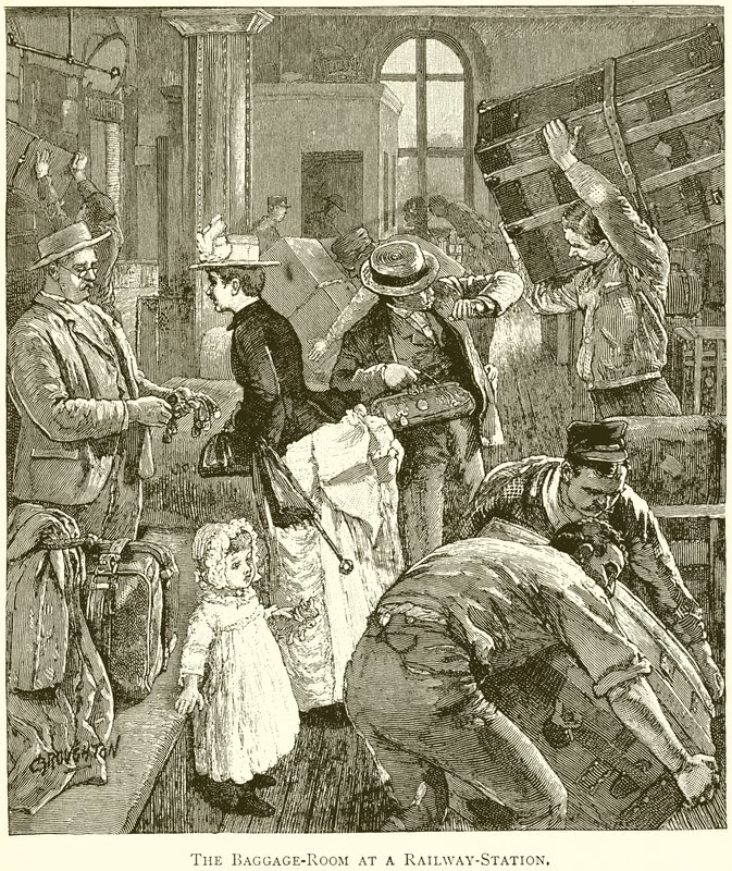Bir Tren İstasyonunda Bagaj Odası by English School