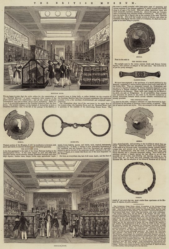 British Museum (gravür) by English School
