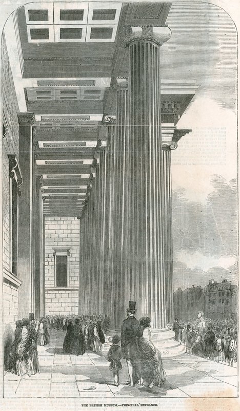 British Museum Ana Girişi by English School