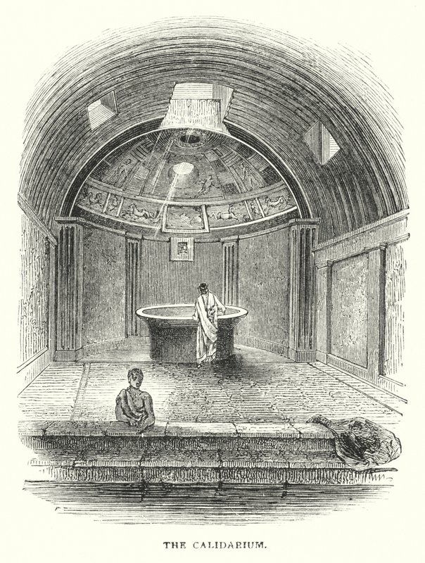 Calidarium (gravür) by English School