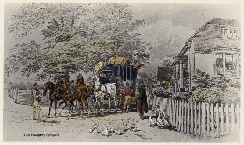 Dama, Horley (renkli taş) by English School