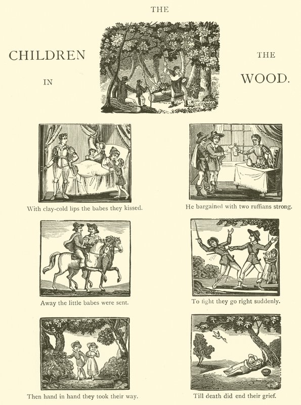 Ormandaki Çocuklar (tahta baskı) by English School