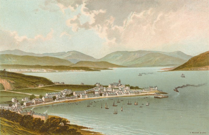 Gourock yukarıdan Clyde by English School