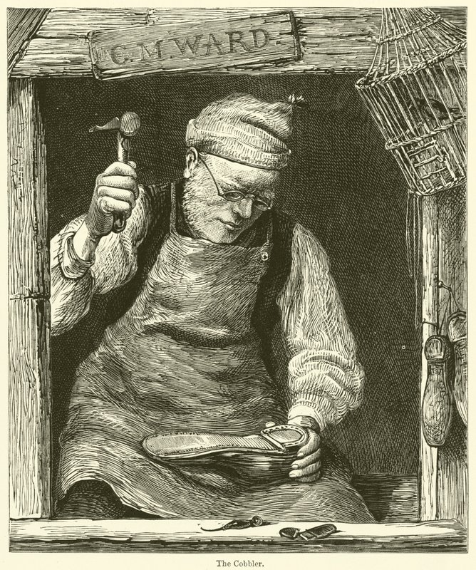 Ayakkabıcı (gravür) by English School