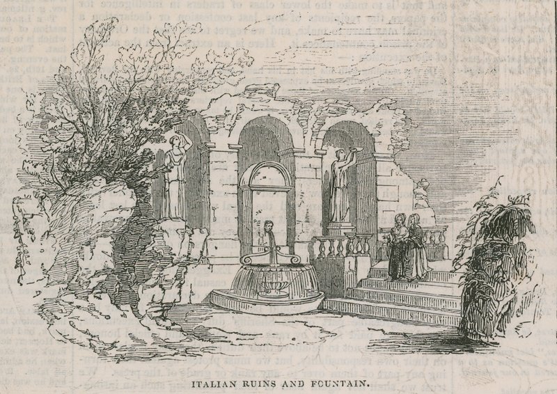 Kolezyum - İtalyan kalıntıları ve çeşme by English School