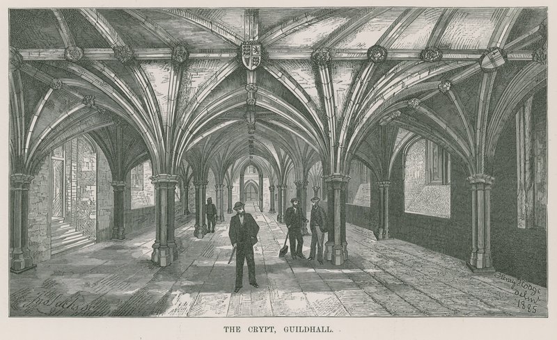 Crypt, Guildhall, Londra by English School