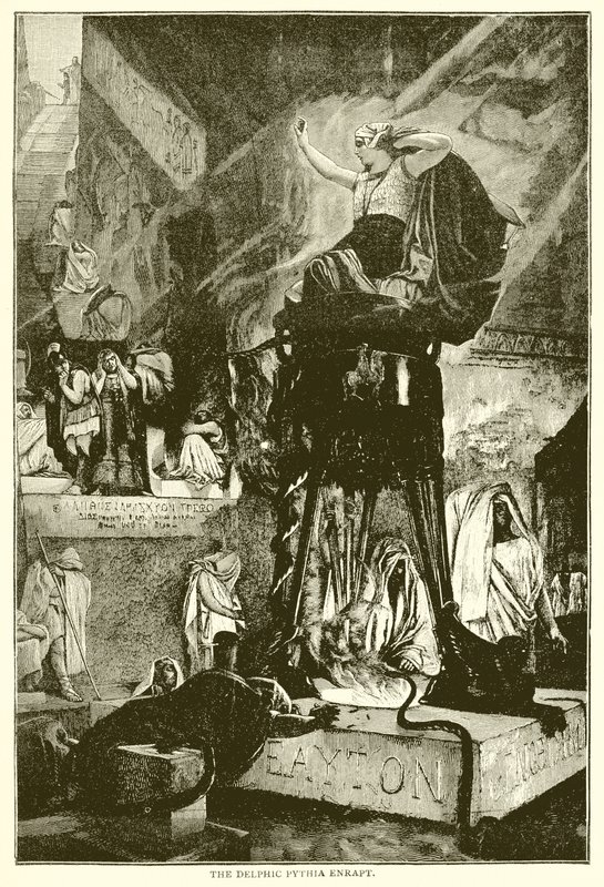 Delphic Pythia Enrapt by English School