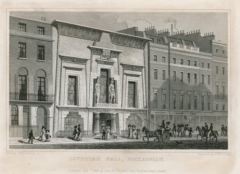 Mısır Salonu, Piccadilly by English School