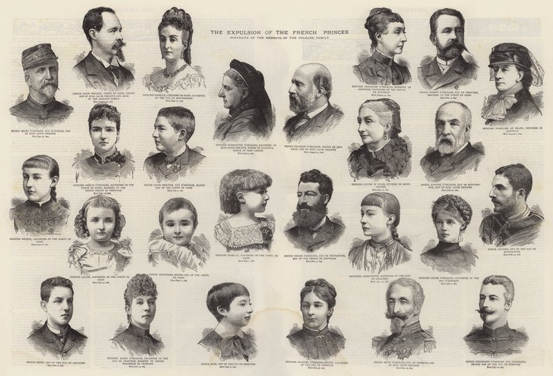 Fransız Prenslerinin Sınırdışı Edilmesi (gravür) by English School
