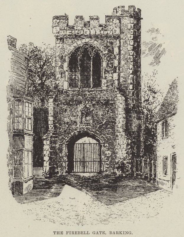 Firebell Kapısı, Havlayan (gravür) by English School