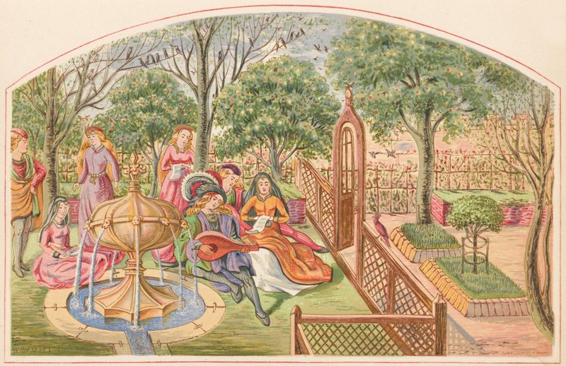 The Garden of Deduit by English School