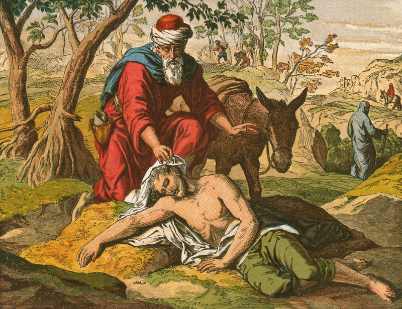 The Good Samaritan by English School