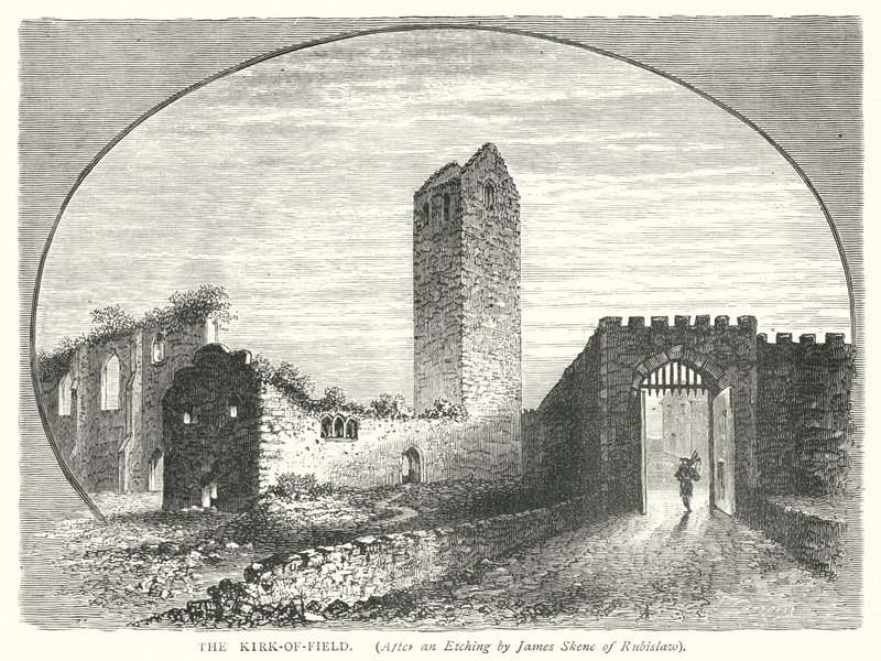 Kirk-of-Field (gravür) by English School