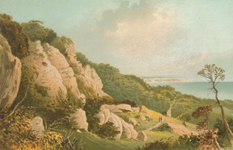 Ventnor - Wight Adası yakınlarındaki Heyelan by English School