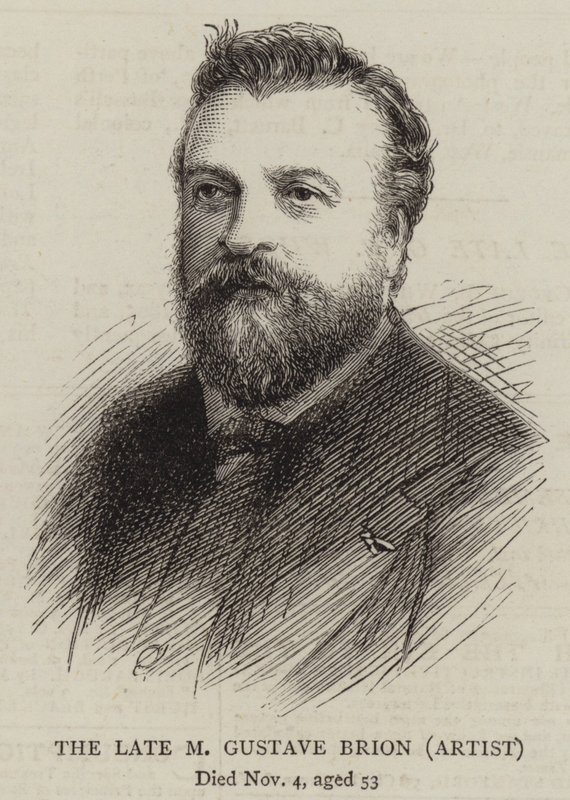 Geç M Gustave Brion, Sanatçı (gravür) by English School