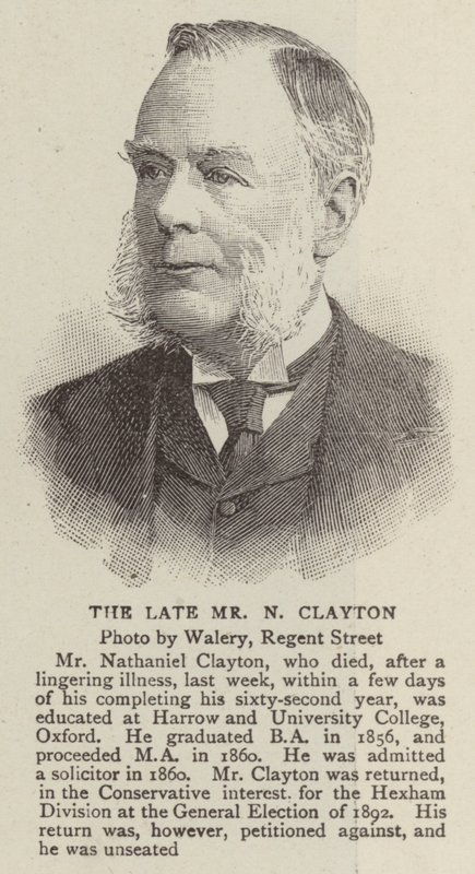 Geç Bay N Clayton (gravür) by English School