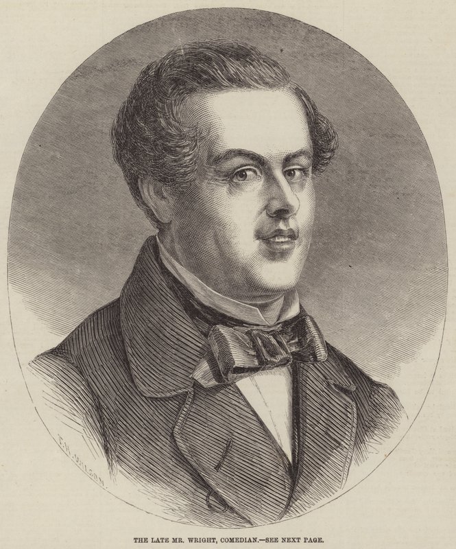 Geç Bay Wright, Komedyen (gravür) by English School