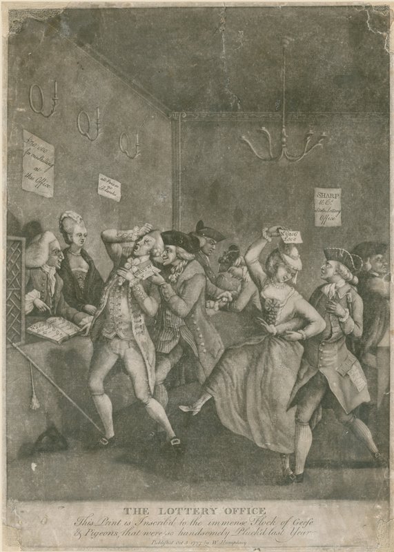 Piyango Ofisi. 1777 by English School