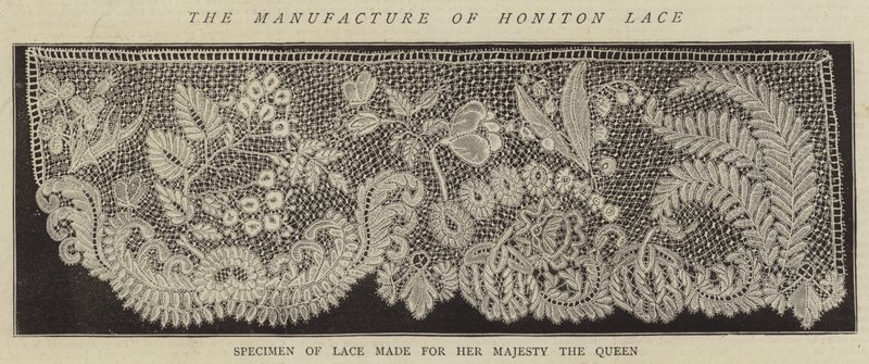Honiton Danteli İmalatı (gravür) by English School