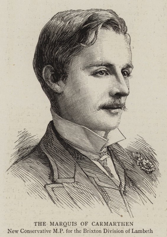 Carmarthen Markisi (gravür) by English School
