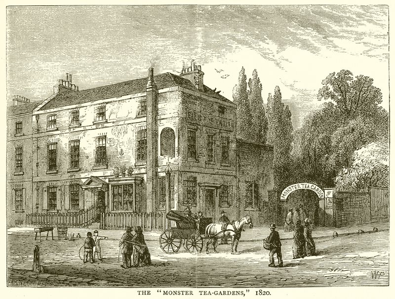 Canavar Çay Bahçeleri. 1820 by English School