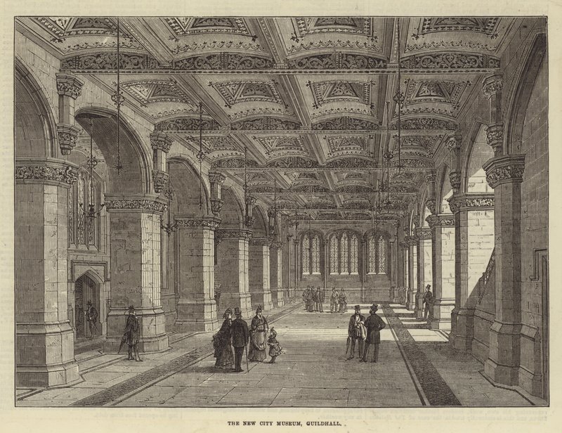 Yeni Şehir Müzesi, Guildhall (gravür) by English School