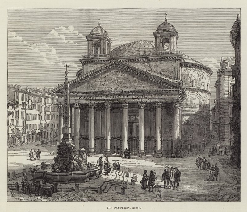 Pantheon, Roma (gravür) by English School