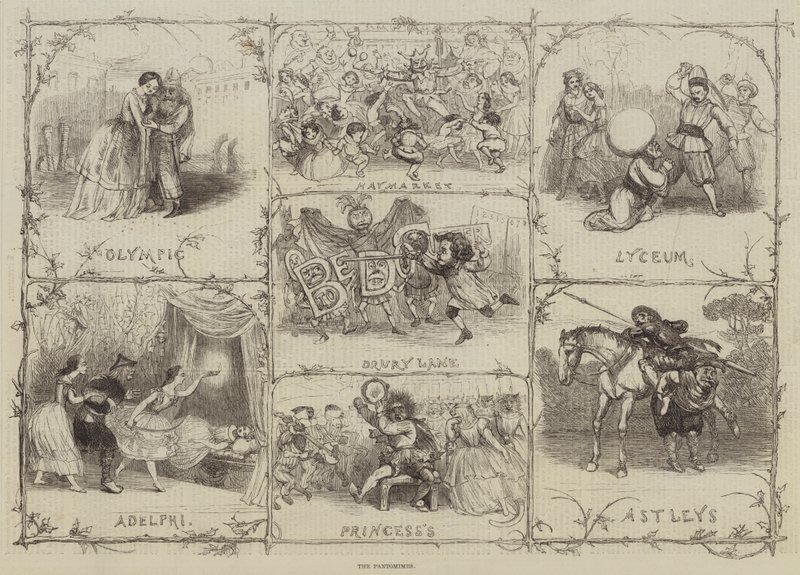 Pandomimler (gravür) by English School