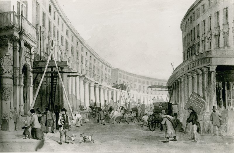 The Quadrant, Regent Street, Londra by English School