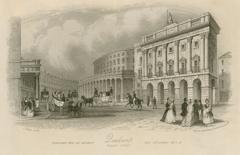 The Quadrant, Regent Street, Londra by English School