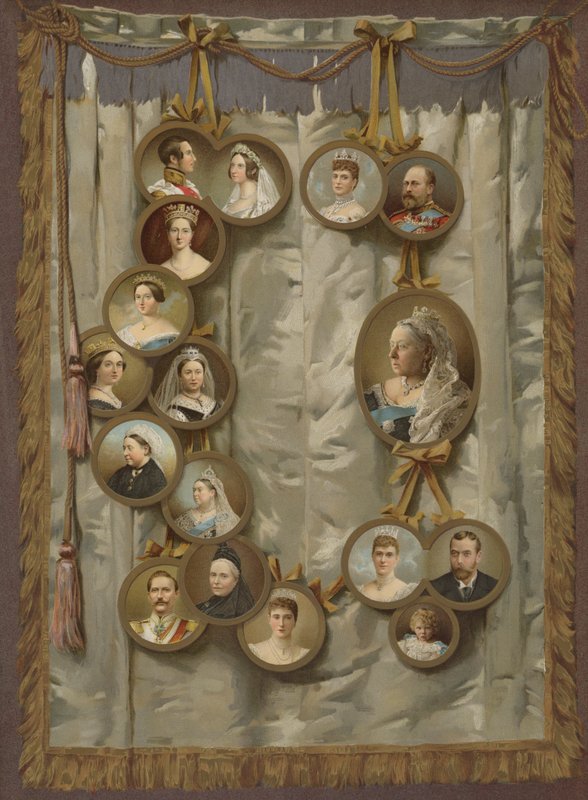 Kraliçe'nin Jübilesi (kromolitho) by English School