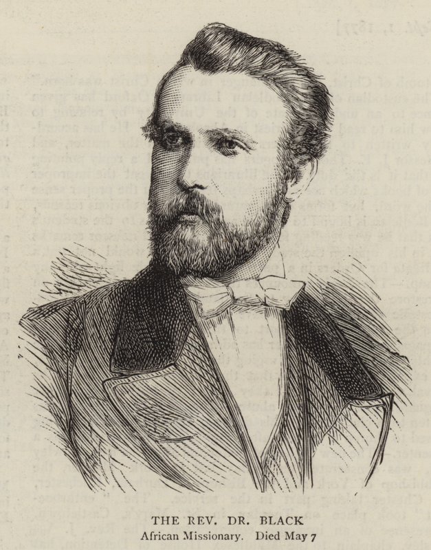 Muhterem Dr Black (gravür) by English School