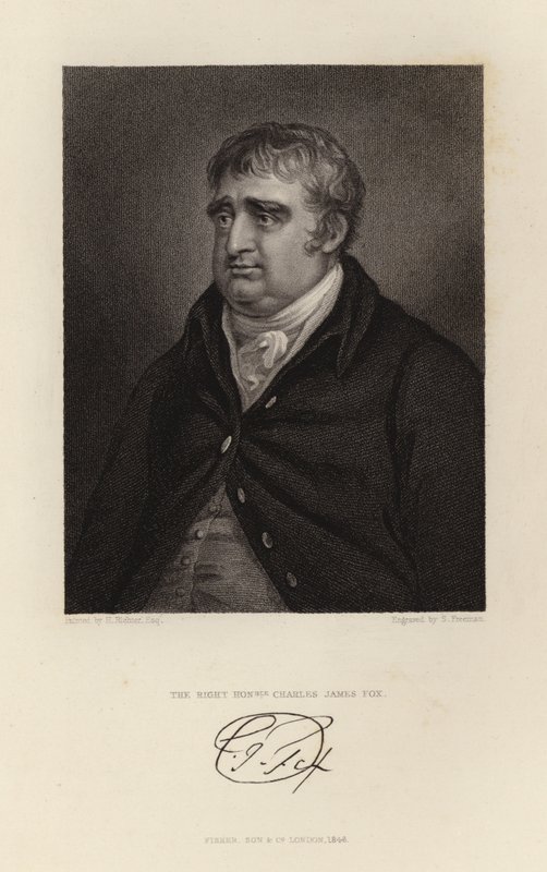 Çok Sayın Charles James Fox by English School