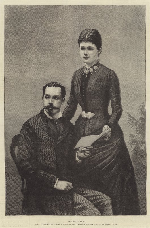 Kraliyet Çifti (gravür) by English School