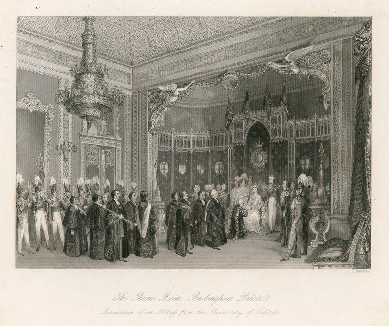 Taht Odası, Buckingham Sarayı by English School