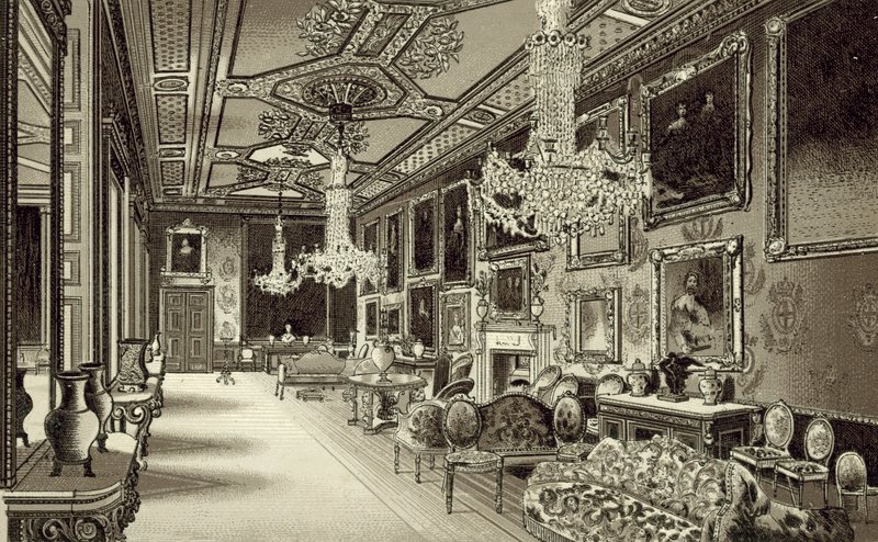 Vandyke Odası, Windsor Kalesi by English School