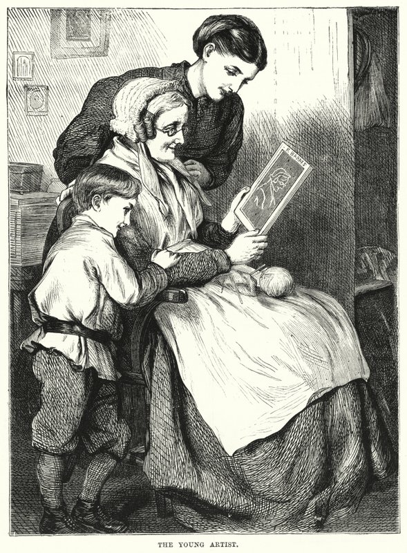 Genç Sanatçı (gravür) by English School