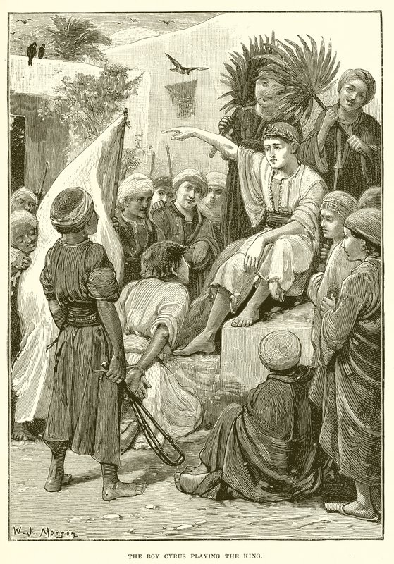Kralı oynayan çocuk Cyrus by English School