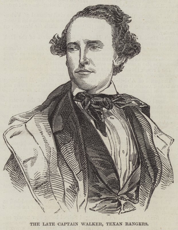 Geç Kaptan Walker, Texas Rangers (gravür) by English School