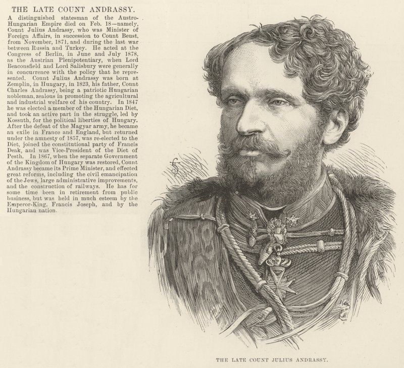 Merhum Kont Julius Andrassy (gravür) by English School